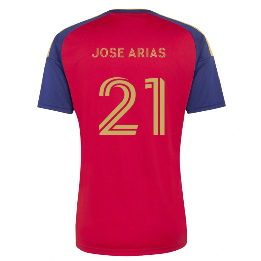 Danxen Børn Juan Jose Arias #21 Kongelig Blå Brun Rød Hjemmebane Spillertrøjer 2026/27 Trøje T-Shirt