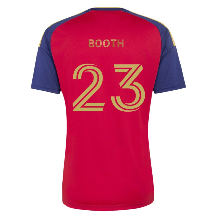 Danxen Børn Zach Booth #23 Kongelig Blå Brun Rød Hjemmebane Spillertrøjer 2026/27 Trøje T-Shirt