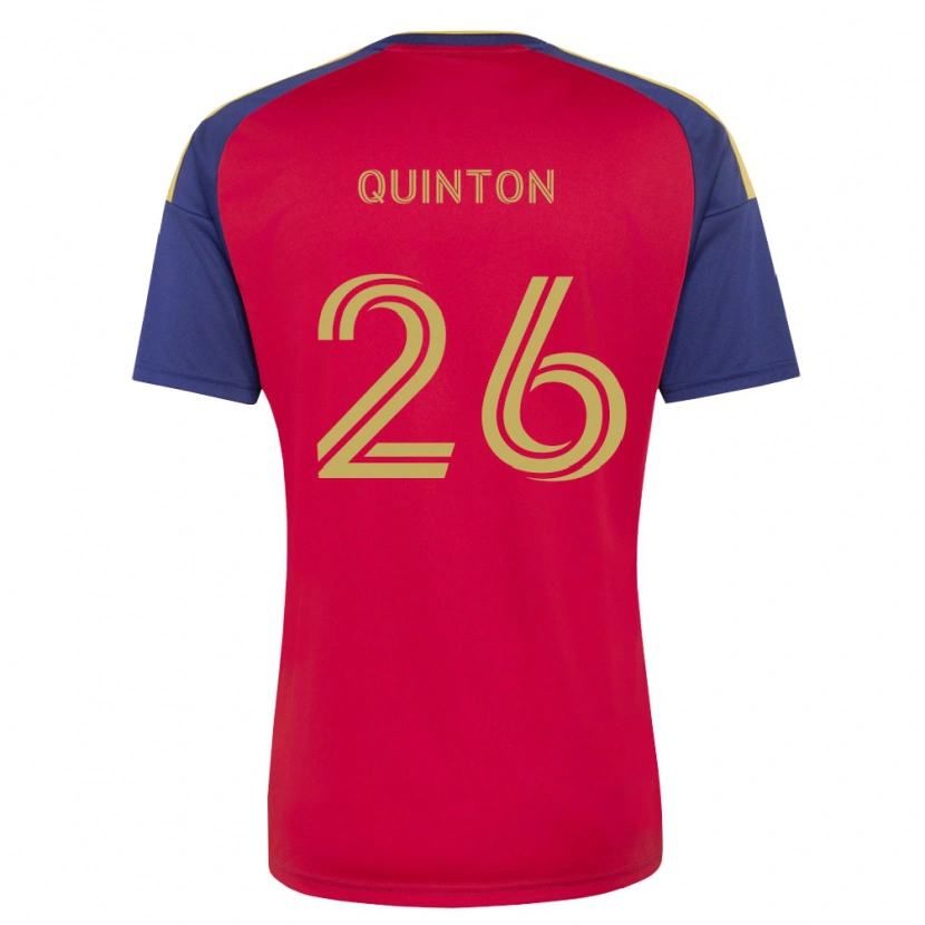 Danxen Børn Philip Quinton #26 Kongelig Blå Brun Rød Hjemmebane Spillertrøjer 2026/27 Trøje T-Shirt