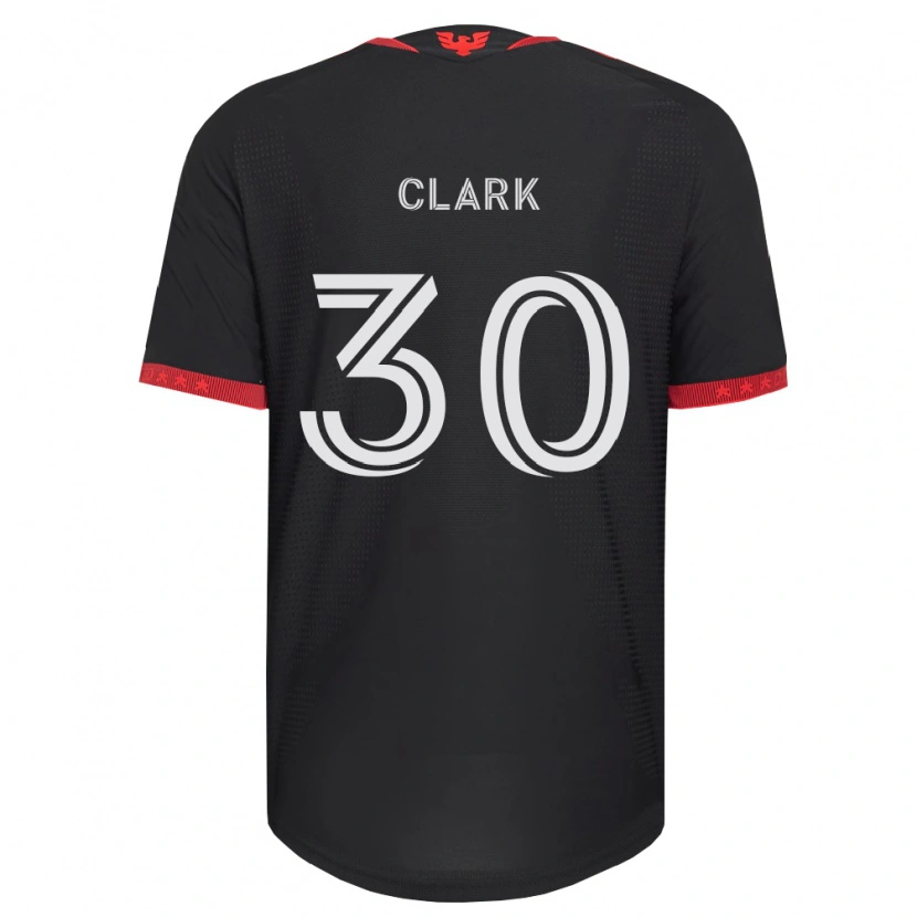 Danxen Børn Caden Clark #30 Sort Hvid Rød Hjemmebane Spillertrøjer 2026/27 Trøje T-Shirt