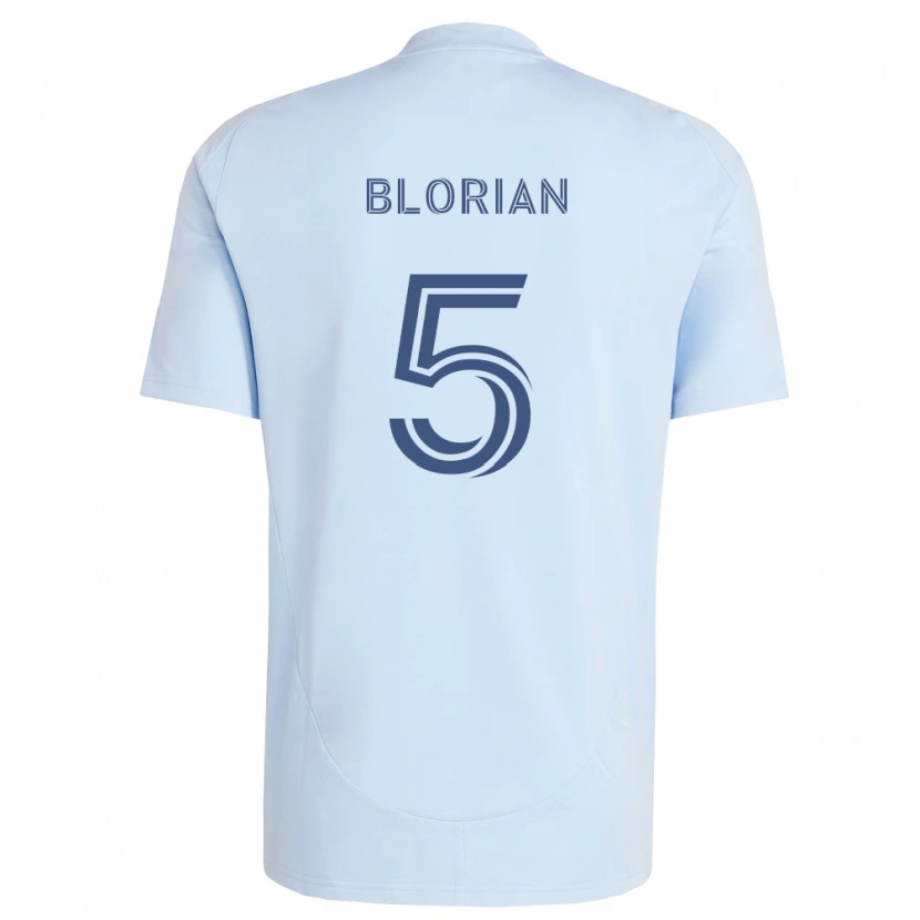 Danxen Børn Or Blorian #5 Lyseblå Lysegrå Hjemmebane Spillertrøjer 2026/27 Trøje T-Shirt