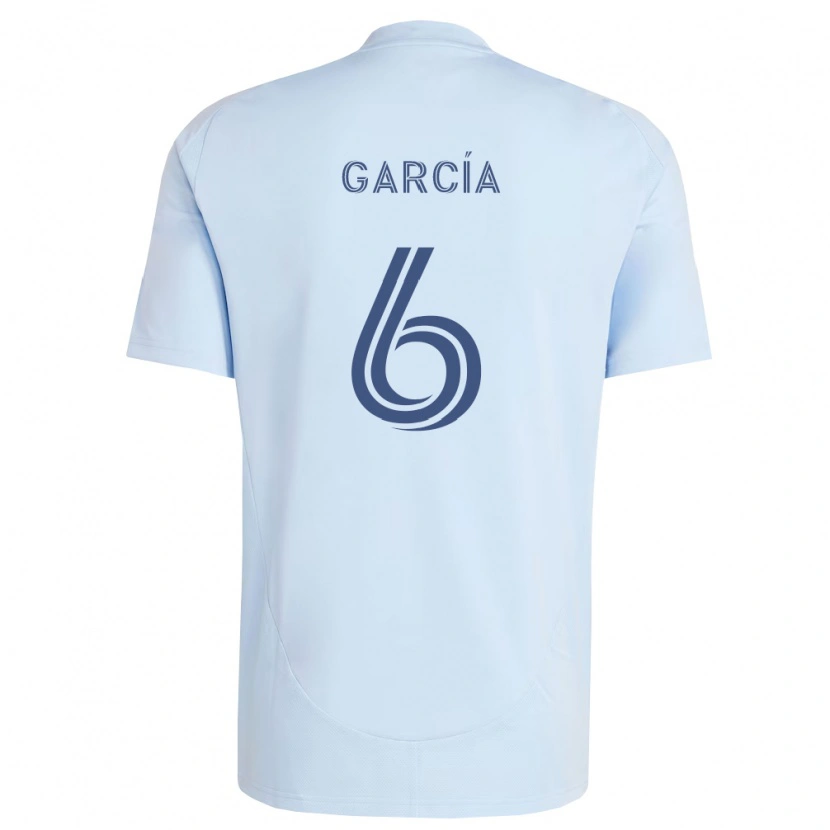 Danxen Børn Manu García #6 Lyseblå Lysegrå Hjemmebane Spillertrøjer 2026/27 Trøje T-Shirt