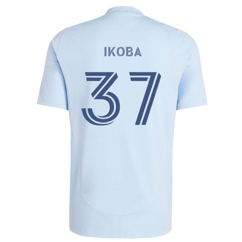 Danxen Børn Tega Ikoba #37 Lyseblå Lysegrå Hjemmebane Spillertrøjer 2026/27 Trøje T-Shirt