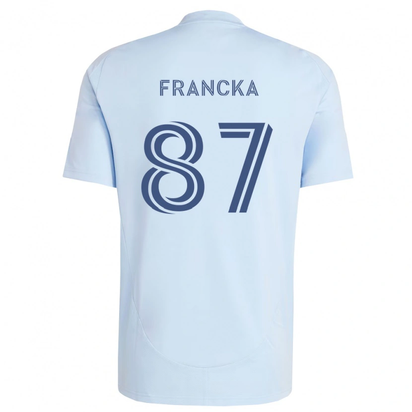 Danxen Børn Jack Francka #87 Lyseblå Lysegrå Hjemmebane Spillertrøjer 2026/27 Trøje T-Shirt