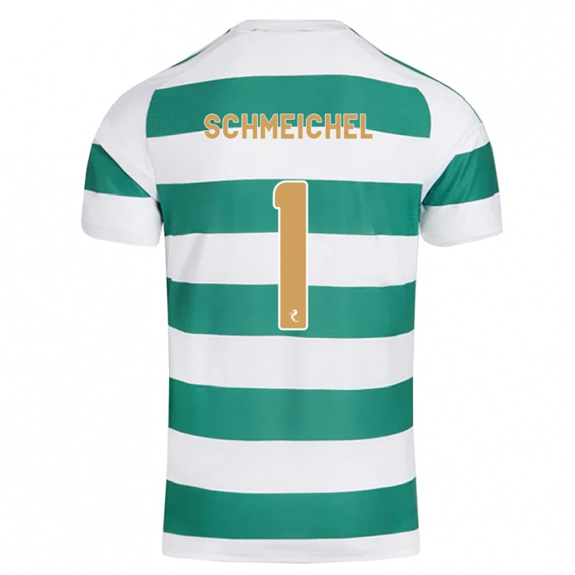 Danxen Børn Kasper Schmeichel #1 Mørkeblå Hvid Hjemmebane Spillertrøjer 2026/27 Trøje T-Shirt