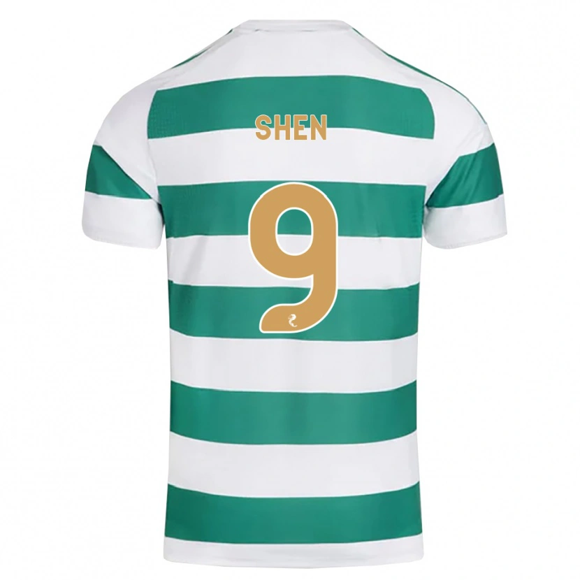 Danxen Børn Shen Mengyu #9 Mørkeblå Hvid Hjemmebane Spillertrøjer 2026/27 Trøje T-Shirt