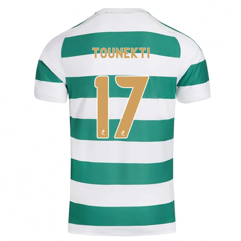 Danxen Børn Sebastian Tounekti #17 Mørkeblå Hvid Hjemmebane Spillertrøjer 2026/27 Trøje T-Shirt
