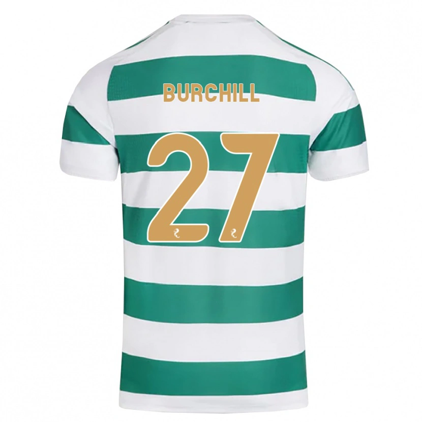 Danxen Børn Tiree Burchill #27 Mørkeblå Hvid Hjemmebane Spillertrøjer 2026/27 Trøje T-Shirt