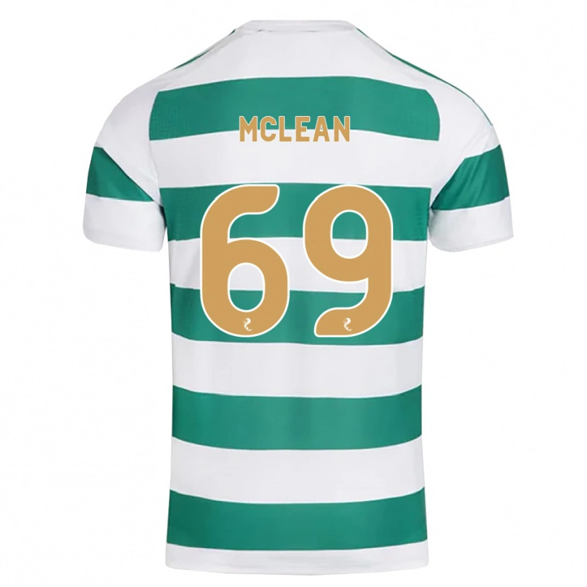 Danxen Børn Kai Mclean #69 Mørkeblå Hvid Hjemmebane Spillertrøjer 2026/27 Trøje T-Shirt