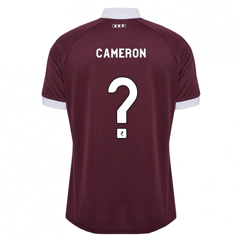 Danxen Børn Ruaridh Cameron #0 Bordeaux Hvid Hjemmebane Spillertrøjer 2026/27 Trøje T-Shirt