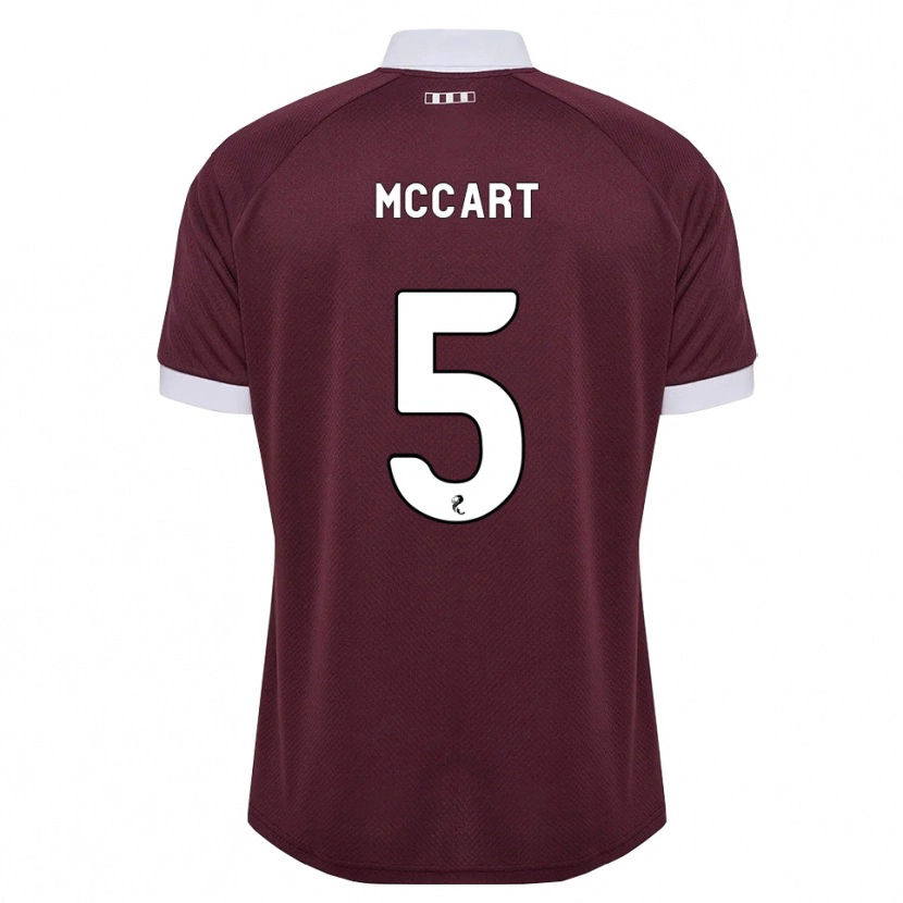 Danxen Børn Jamie Mccart #5 Bordeaux Hvid Hjemmebane Spillertrøjer 2026/27 Trøje T-Shirt
