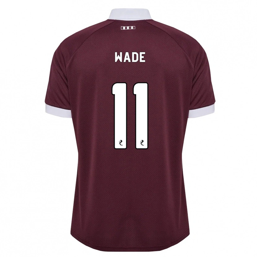Danxen Børn Lauren Wade #11 Bordeaux Hvid Hjemmebane Spillertrøjer 2026/27 Trøje T-Shirt