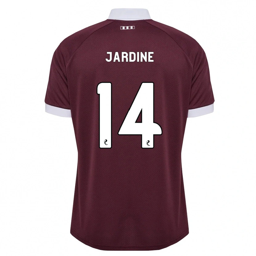 Danxen Børn Kayla Jardine #14 Bordeaux Hvid Hjemmebane Spillertrøjer 2026/27 Trøje T-Shirt
