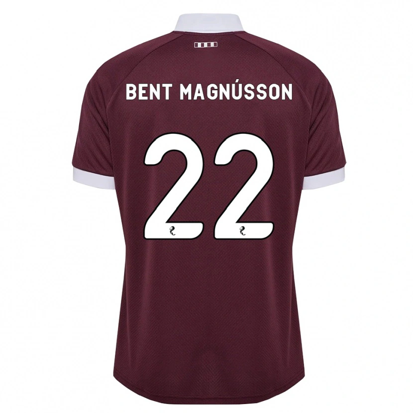 Danxen Børn Tómas Bent Magnússon #22 Bordeaux Hvid Hjemmebane Spillertrøjer 2026/27 Trøje T-Shirt