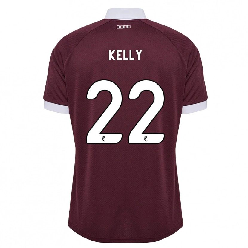 Danxen Børn Ryan Kelly #22 Bordeaux Hvid Hjemmebane Spillertrøjer 2026/27 Trøje T-Shirt