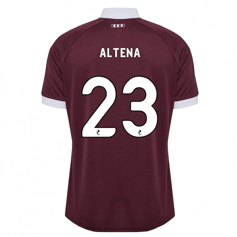 Danxen Børn Jordi Altena #23 Bordeaux Hvid Hjemmebane Spillertrøjer 2026/27 Trøje T-Shirt
