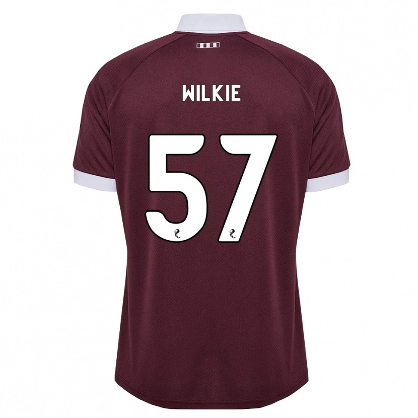 Danxen Børn Coupar Wilkie #57 Bordeaux Hvid Hjemmebane Spillertrøjer 2026/27 Trøje T-Shirt
