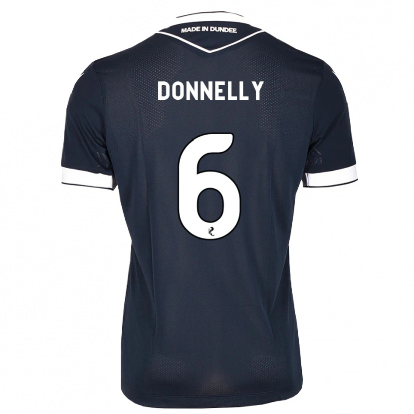Danxen Børn Aaron Donnelly #6 Midnatsblå Hvid Hjemmebane Spillertrøjer 2026/27 Trøje T-Shirt