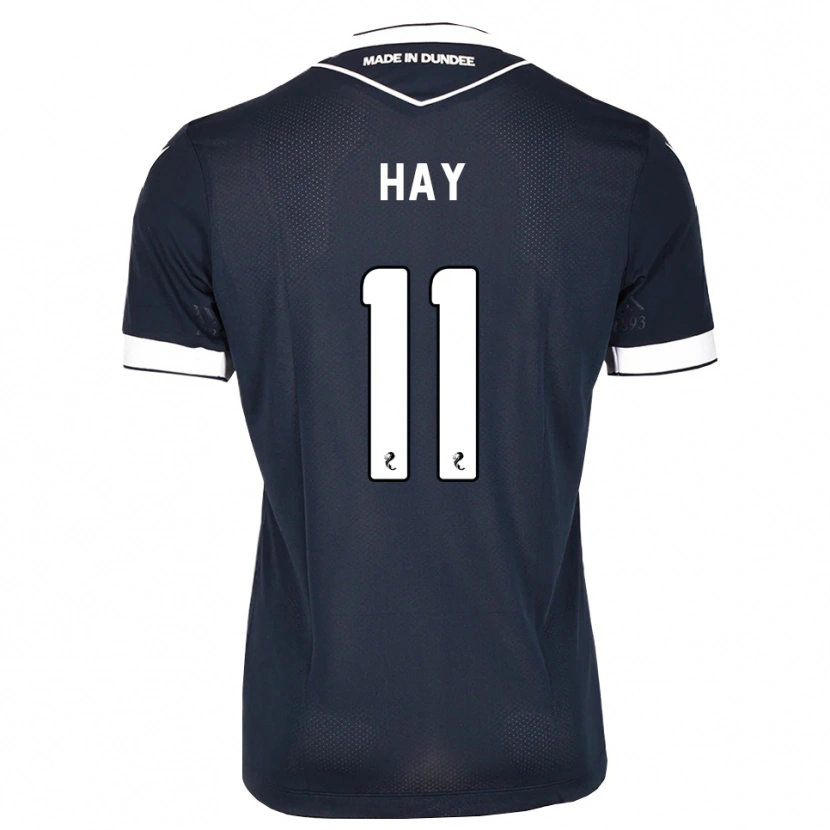 Danxen Børn Ashley Hay #11 Midnatsblå Hvid Hjemmebane Spillertrøjer 2026/27 Trøje T-Shirt