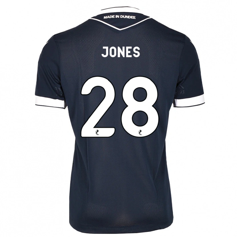 Danxen Børn Callum Jones #28 Midnatsblå Hvid Hjemmebane Spillertrøjer 2026/27 Trøje T-Shirt
