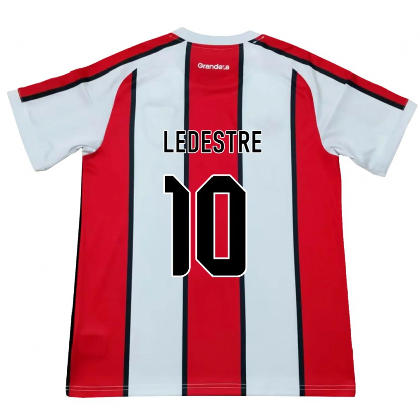 Danxen Børn Gianfranco Ledestre #10 Hvid Rød Sort Udebane Spillertrøjer 2026/27 Trøje T-Shirt