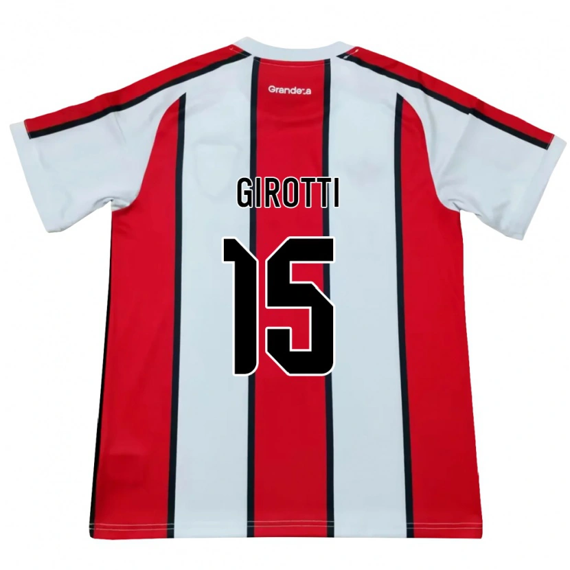 Danxen Børn Federico Girotti #15 Hvid Rød Sort Udebane Spillertrøjer 2026/27 Trøje T-Shirt