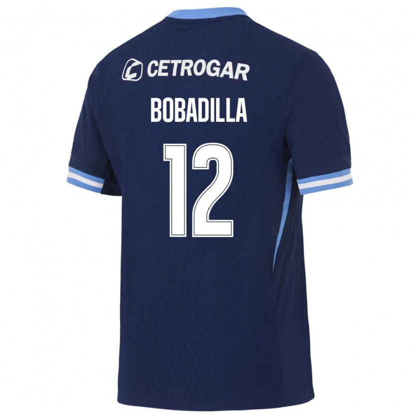 Danxen Børn Alicia Bobadilla #12 Kongelig Blå Lyseblå Hvid Udebane Spillertrøjer 2026/27 Trøje T-Shirt