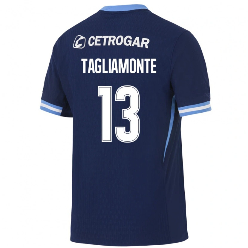Danxen Børn Matias Tagliamonte #13 Kongelig Blå Lyseblå Hvid Udebane Spillertrøjer 2026/27 Trøje T-Shirt