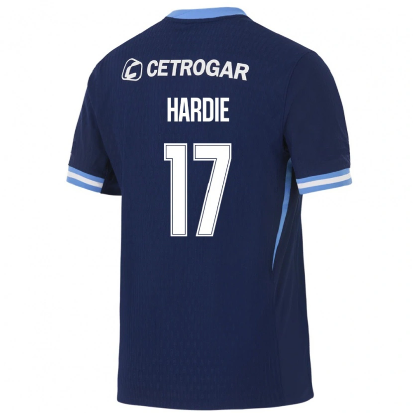 Danxen Børn Tamara Hardie #17 Kongelig Blå Lyseblå Hvid Udebane Spillertrøjer 2026/27 Trøje T-Shirt