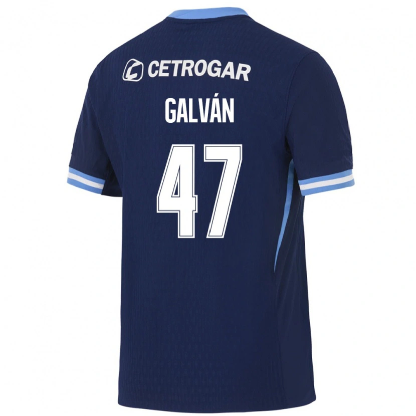 Danxen Børn Ignacio Galvan #47 Kongelig Blå Lyseblå Hvid Udebane Spillertrøjer 2026/27 Trøje T-Shirt