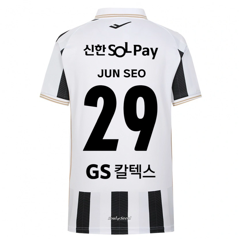 Danxen Børn Jun-Seo Kim #29 Sort Hvid Udebane Spillertrøjer 2026/27 Trøje T-Shirt