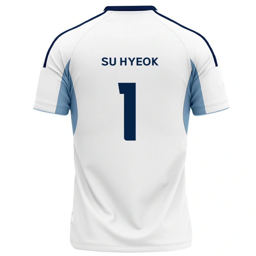 Danxen Børn Su-Hyeok Jo #1 Kongelig Blå Hvid Udebane Spillertrøjer 2026/27 Trøje T-Shirt