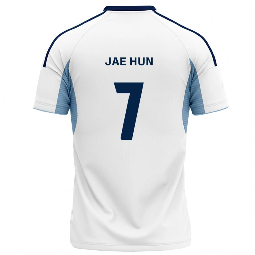 Danxen Børn Jae-Hun Lee #7 Kongelig Blå Hvid Udebane Spillertrøjer 2026/27 Trøje T-Shirt