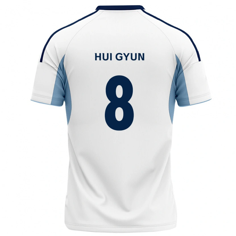 Danxen Børn Hui-Gyun Lee #8 Kongelig Blå Hvid Udebane Spillertrøjer 2026/27 Trøje T-Shirt