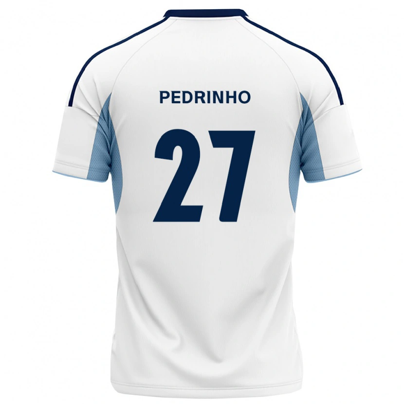 Danxen Børn Pedrinho #27 Kongelig Blå Hvid Udebane Spillertrøjer 2026/27 Trøje T-Shirt