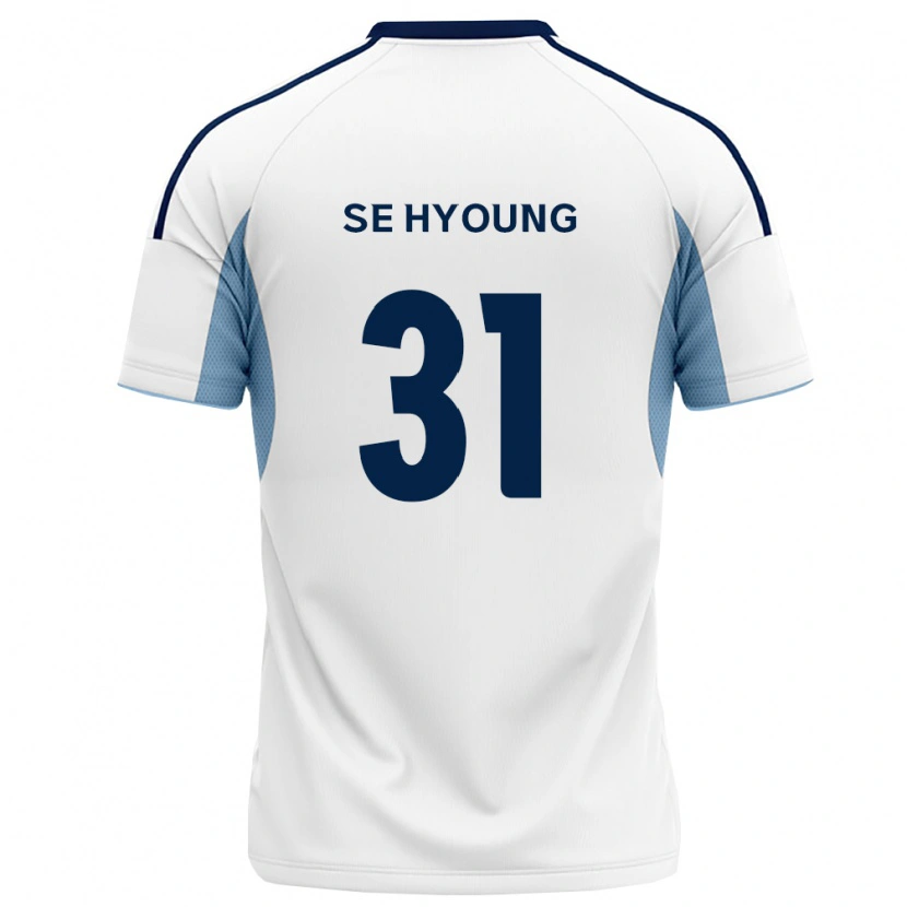 Danxen Børn Se-Hyoung Kim #31 Kongelig Blå Hvid Udebane Spillertrøjer 2026/27 Trøje T-Shirt