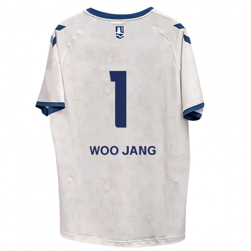 Danxen Børn Woo-Jang Jo #1 Kongelig Blå Hvid Udebane Spillertrøjer 2026/27 Trøje T-Shirt