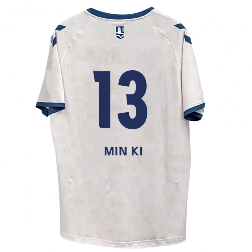 Danxen Børn Min-Ki Jeong #13 Kongelig Blå Hvid Udebane Spillertrøjer 2026/27 Trøje T-Shirt
