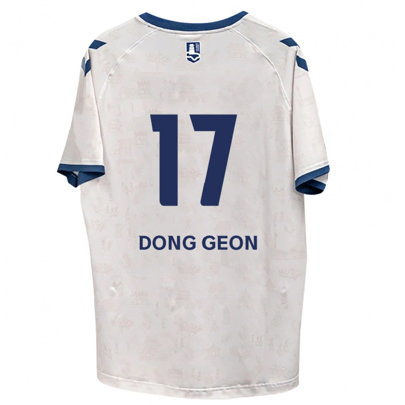 Danxen Børn Dong-Geon No #17 Kongelig Blå Hvid Udebane Spillertrøjer 2026/27 Trøje T-Shirt