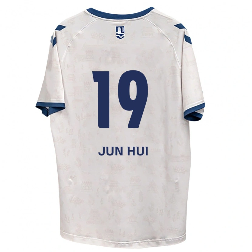 Danxen Børn Jun-Hui Park #19 Kongelig Blå Hvid Udebane Spillertrøjer 2026/27 Trøje T-Shirt