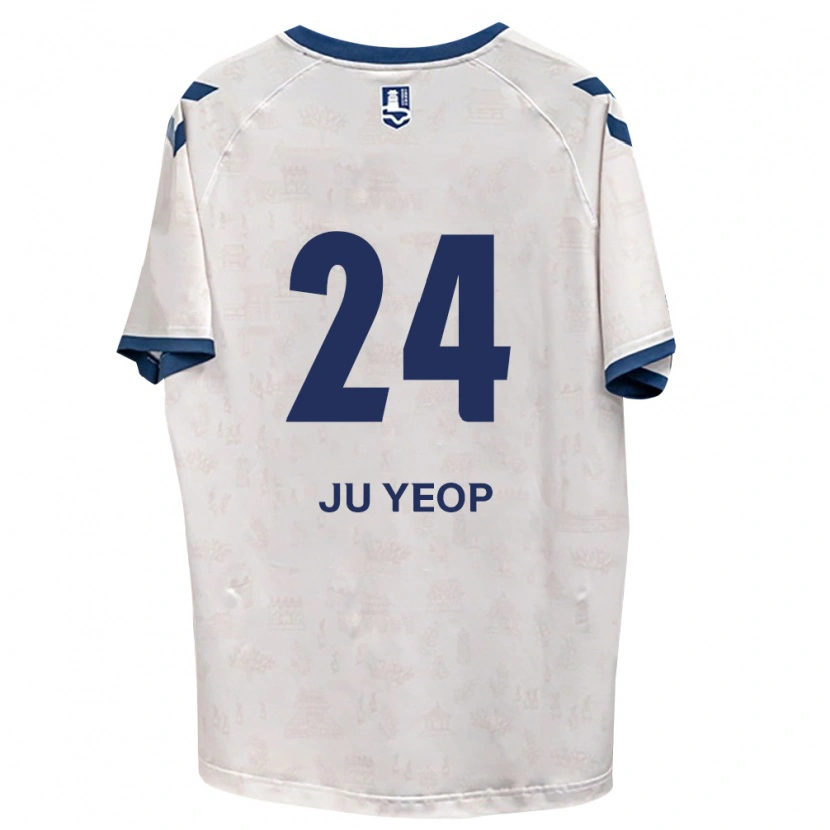 Danxen Børn Ju-Yeop Kim #24 Kongelig Blå Hvid Udebane Spillertrøjer 2026/27 Trøje T-Shirt