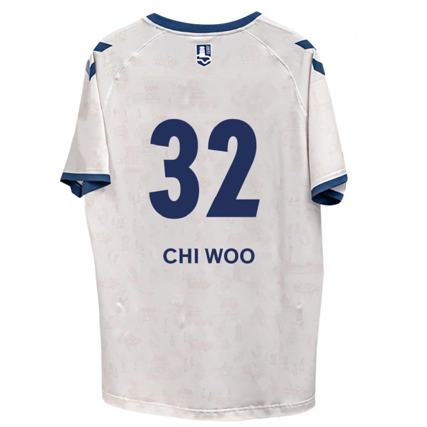 Danxen Børn Chi-Woo An #32 Kongelig Blå Hvid Udebane Spillertrøjer 2026/27 Trøje T-Shirt