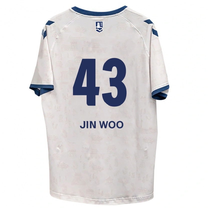 Danxen Børn Jin-Woo Park #43 Kongelig Blå Hvid Udebane Spillertrøjer 2026/27 Trøje T-Shirt
