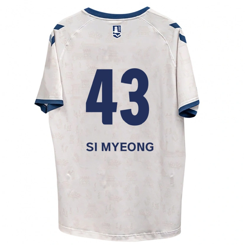 Danxen Børn Si-Myeong Lee #43 Kongelig Blå Hvid Udebane Spillertrøjer 2026/27 Trøje T-Shirt
