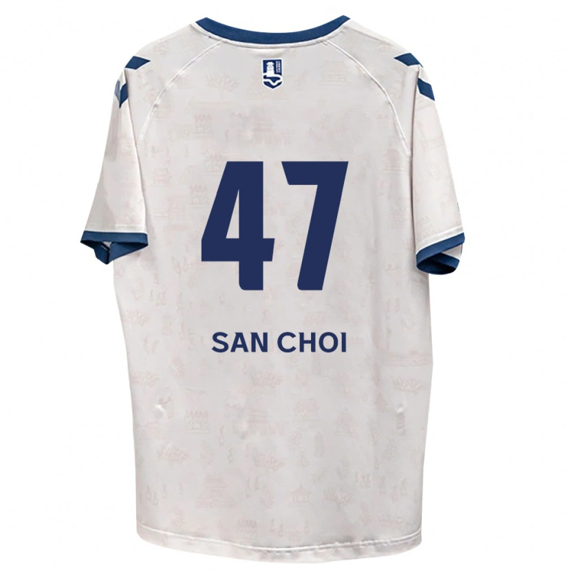 Danxen Børn San Choi #47 Kongelig Blå Hvid Udebane Spillertrøjer 2026/27 Trøje T-Shirt