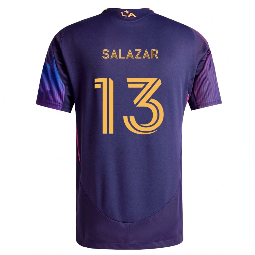 Danxen Børn Giovanni Salazar #13 Dyb Lilla Gul Udebane Spillertrøjer 2026/27 Trøje T-Shirt