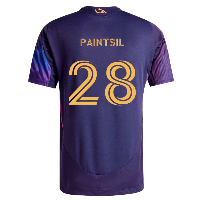 Danxen Børn Joseph Paintsil #28 Dyb Lilla Gul Udebane Spillertrøjer 2026/27 Trøje T-Shirt