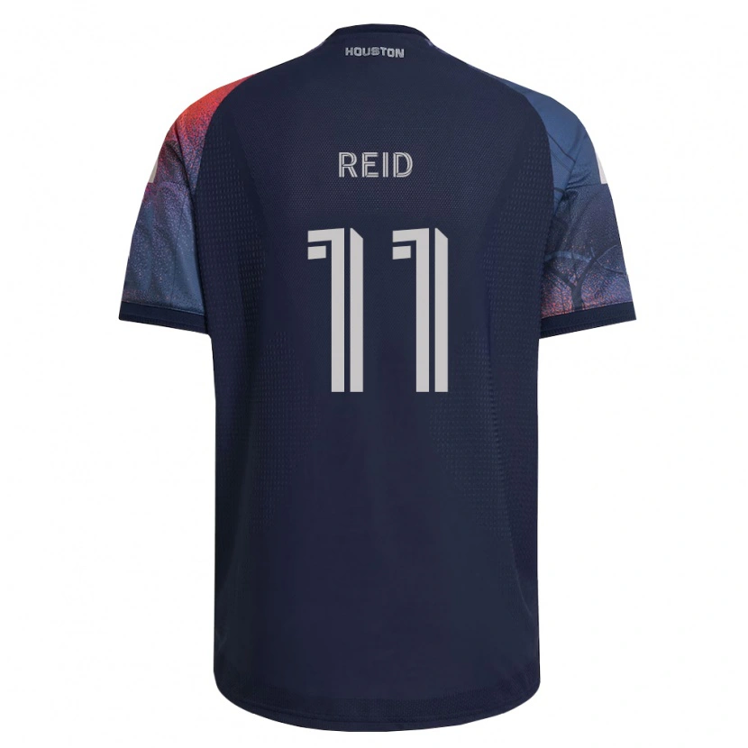 Danxen Børn Isaiah Reid #11 Dyb Blå Hvid Orange Udebane Spillertrøjer 2026/27 Trøje T-Shirt