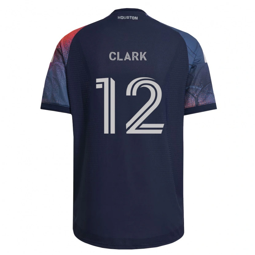 Danxen Børn Steve Clark #12 Dyb Blå Hvid Orange Udebane Spillertrøjer 2026/27 Trøje T-Shirt