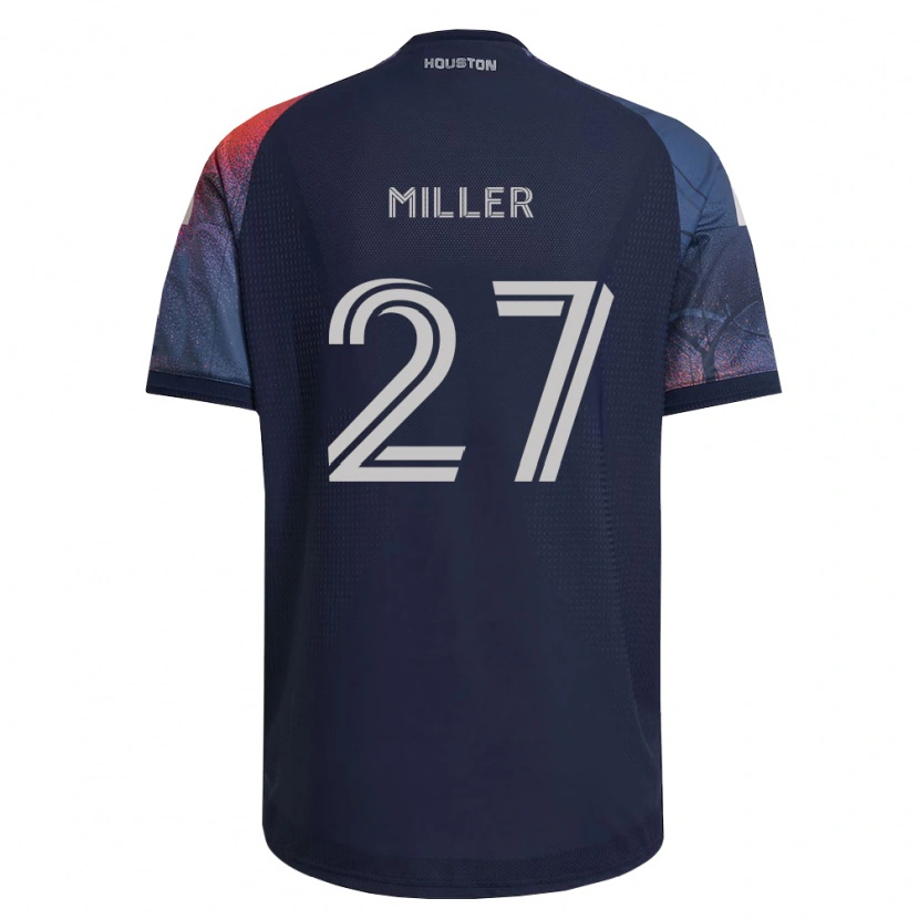 Danxen Børn Reese Miller #27 Dyb Blå Hvid Orange Udebane Spillertrøjer 2026/27 Trøje T-Shirt